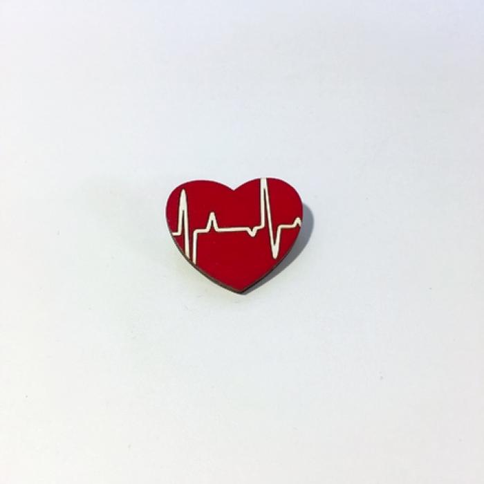 Брошь Сердце для кардиолога